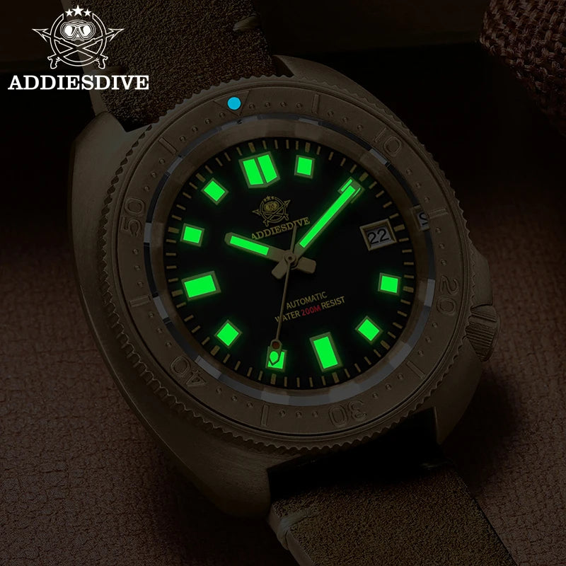 ADDIESDIVE Men Bronze Case Automatic Diver Watch-AD2104