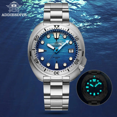 ADDIESDIVE Men Sapphire Sea Dial Automatic Diver Watch-AD2045