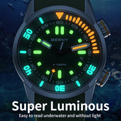 BERNY Men Automatic Compressor Diver Watch V3-AM339M